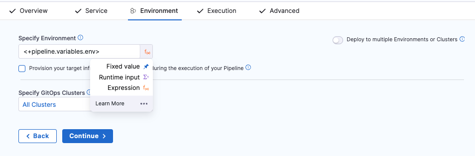 Configure environment