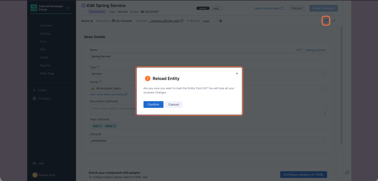 Manual Reload Support